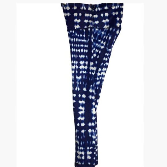 Define Your Inspiration (DYI) Indigo Tie Dye Leggings Small EUC - Picture 3 of 7